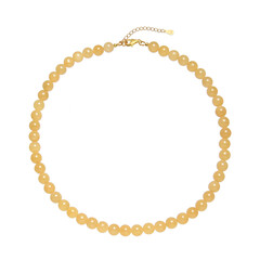 Collier en argent et Calcite Orange