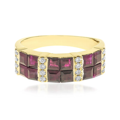 Bague en or et Rubis AAA du Mozambique (CIRARI)