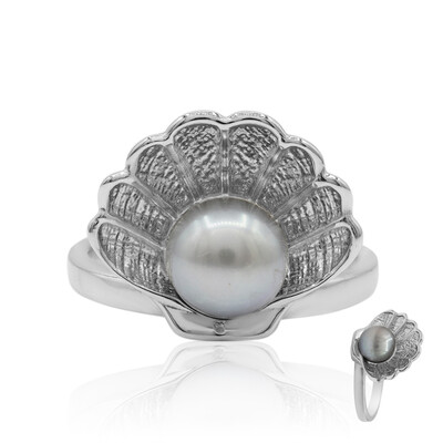 Bague en argent et Perle de culture d'eau douce (MONOSONO COLLECTION)