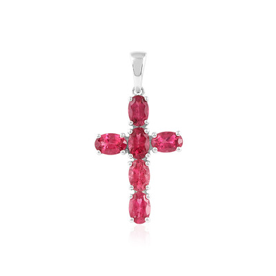 Pendentif en argent et Rubellite
