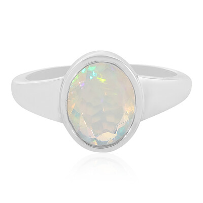 Bague en argent et Opale Welo