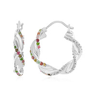 Boucles d'oreilles en argent et Tourmaline