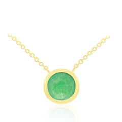 Collier en argent et Jade vert