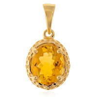 Pendentif en argent et Citrine
