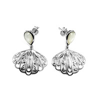 Boucles d'oreilles en argent et Nacre
