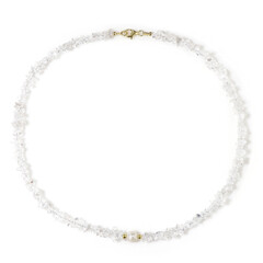 Collier en argent et Quartz blanc (Riya)
