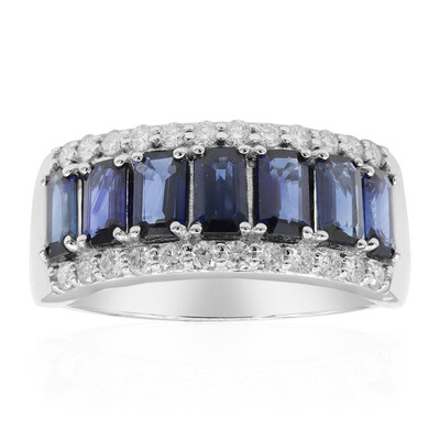 Bague en or et Saphir bleu de Ceylan (CIRARI)