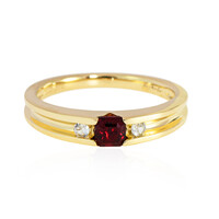 Bague en or et Spinelle rouge de Birmanie (de Melo)