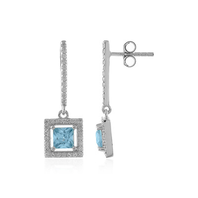 Boucles d'oreilles en argent et Zircon de Ratanakiri