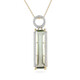 Collier en argent et Améthyste verte