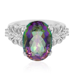 Bague en argent et Quartz mystique