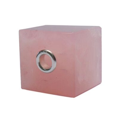 Pendentif en argent et Quartz rose (MONOSONO COLLECTION)