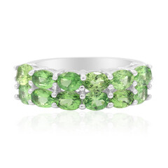 Bague en argent et Grenat Tsavorite