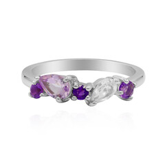 Bague en argent et Améthyste de Bolivie