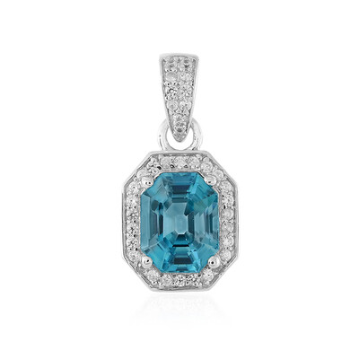 Pendentif en argent et Zircon de Ratanakiri