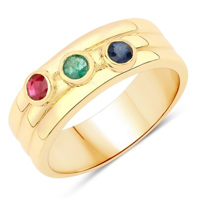 Bague en argent et Emeraude de Zambie