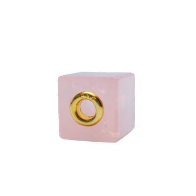 Pendentif en argent et Quartz rose (MONOSONO COLLECTION)