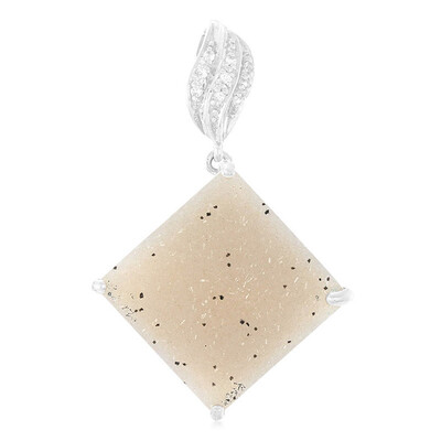 Pendentif en argent et Agate étincelante