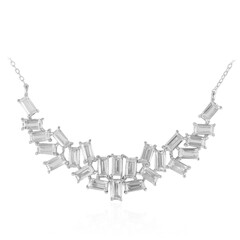 Collier en argent et Topaze blanche