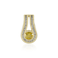 Pendentif en or et Diamant jaune I1