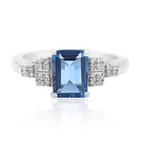 Bague en argent et Fluorite à couleur changeante