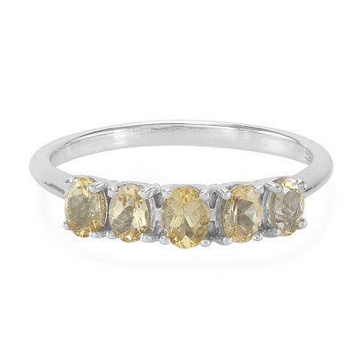 Bague en argent et Topaze impériale