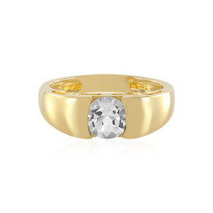 Bague en argent et Topaze blanche