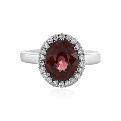 Bague en argent et Zircon rose