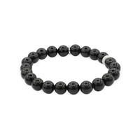 Bracelet en argent et Onyx noir