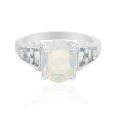 Bague en argent et Opale Welo