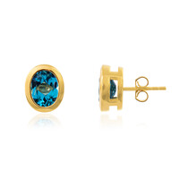 Boucles d'oreilles en argent et Topaze de Marambaia