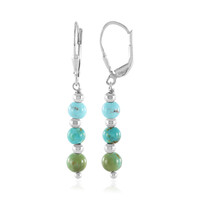 Boucles d'oreilles en argent et Turquoise