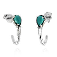 Boucles d'oreilles en argent et Turquoise de Campitos (Anne Bever)