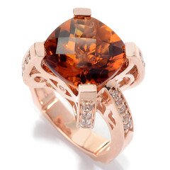 Bague en or et Citrine Madère (Dallas Prince Designs)
