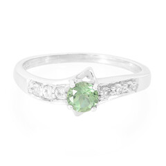 Bague en argent et Apatite de Russie
