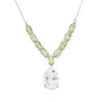Collier en argent et Quartz blanc