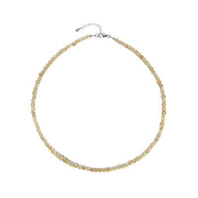 Collier en argent et Apatite jaune