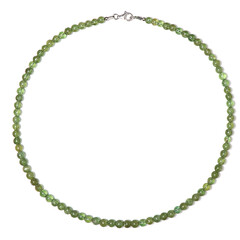 Collier en argent et Apatite verte