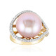 Bague en or et Perle Ming rose royal (TPC)