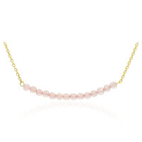 Collier en argent et Quartz rose