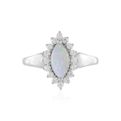 Bague en argent et Opale d'Australie