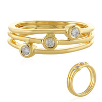 Bague en argent et Diamant I4 (J)