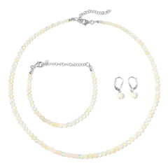 Parure en argent et Opale Welo
