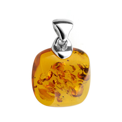 Pendentif en argent et Ambre baltique (dagen)
