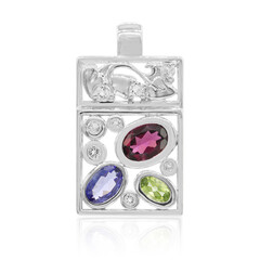 Pendentif en argent et Grenat Rhodolite (VIENNA 1903)