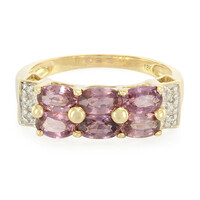 Bague en or et Saphir Padparadscha non chauffé (AMAYANI)