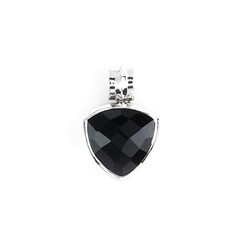Pendentif en argent et Onyx noir