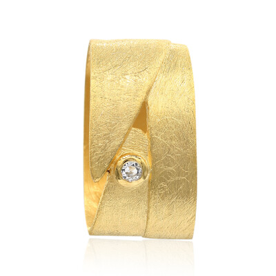 Pendentif en argent et Topaze blanche (MONOSONO COLLECTION)