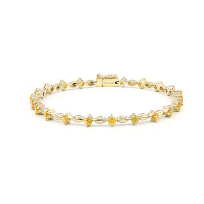 Bracelet en argent et Saphir jaune