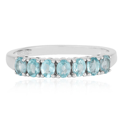 Bague en argent et Apatite bleue